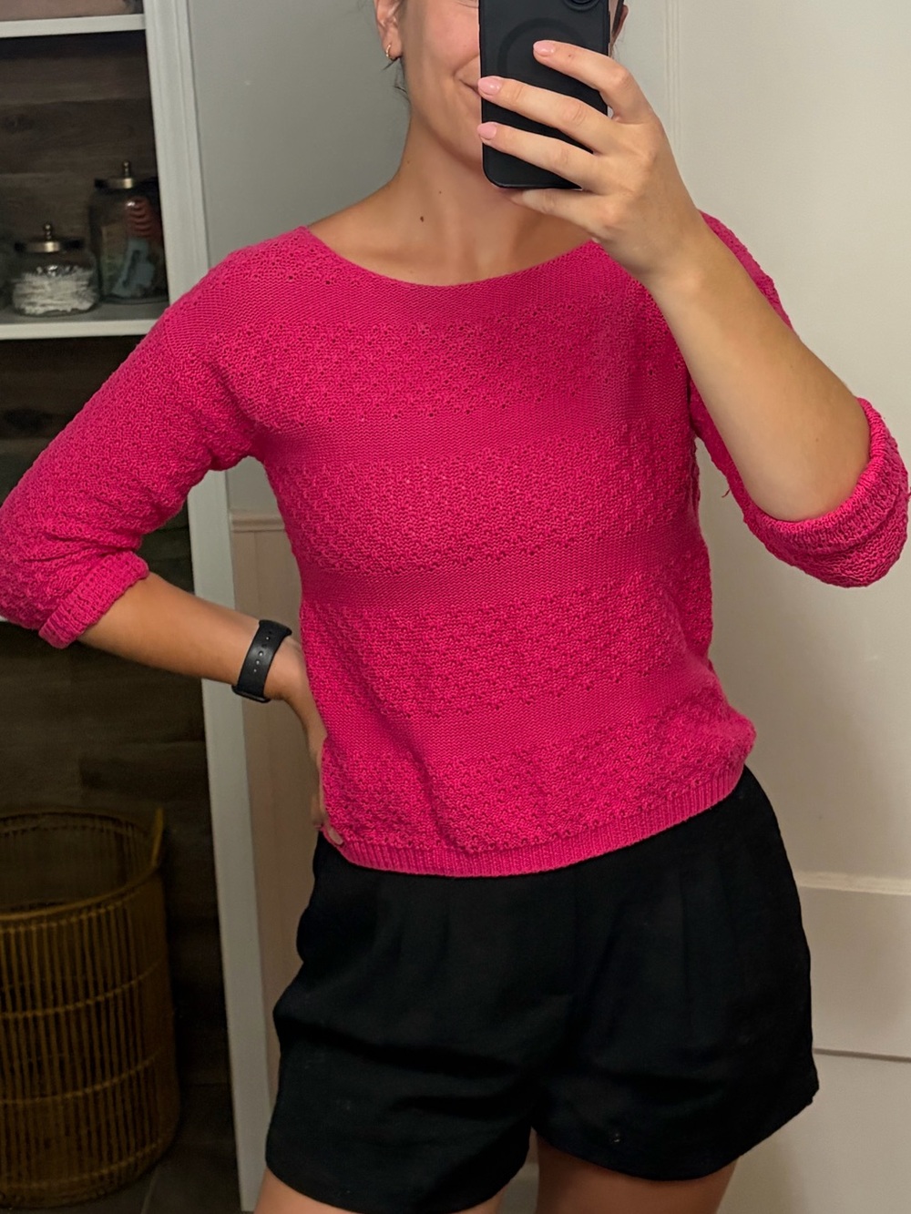 Pink sweater